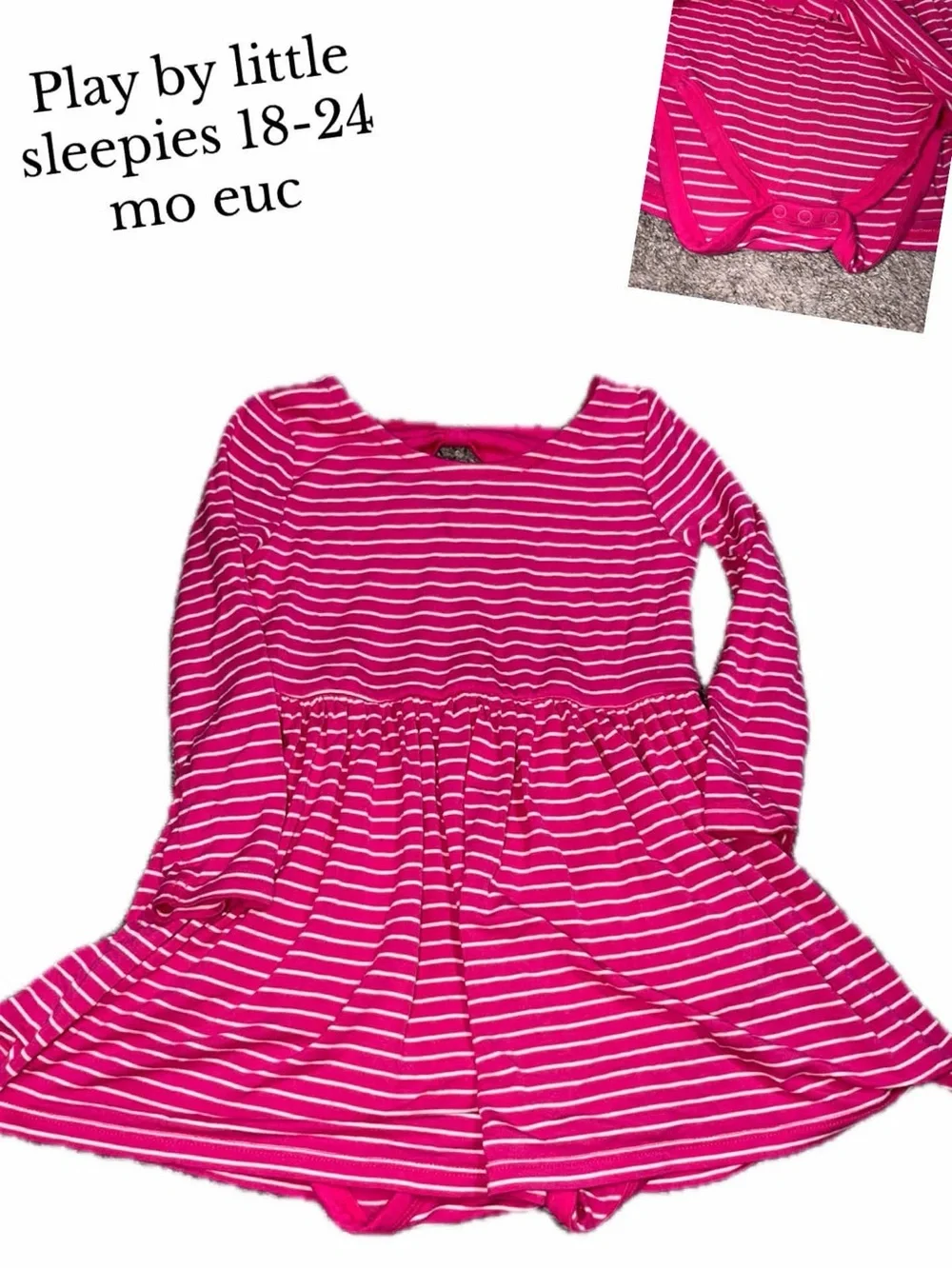 Little sleepies 18-24 month pink dress